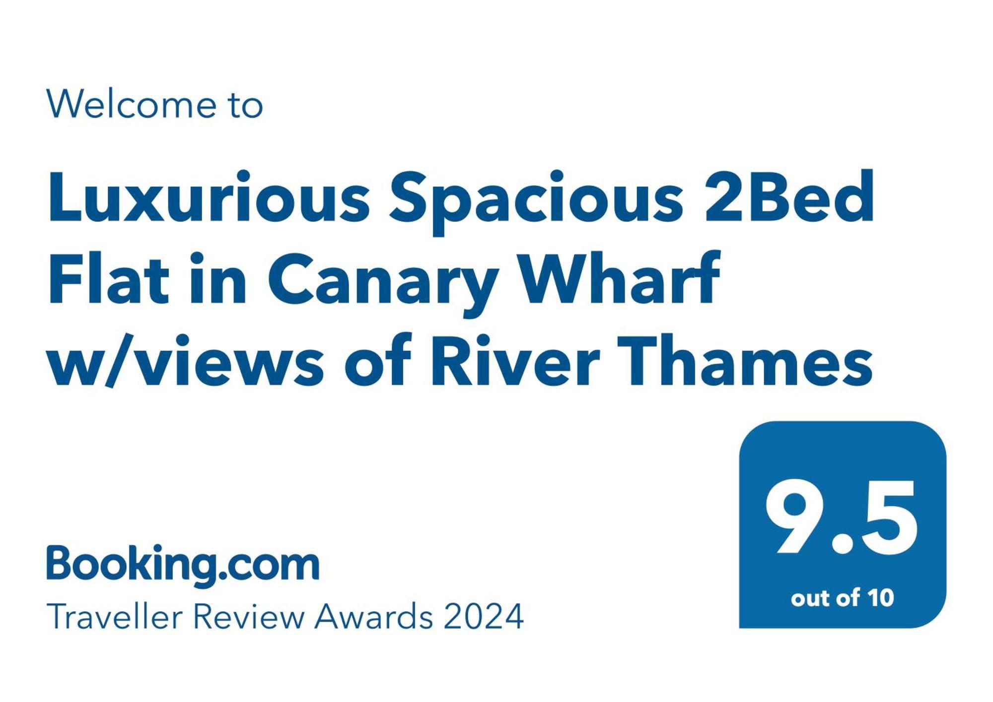 Luxurious Spacious 2Bed Suites Skyline River Views By Canary Wharf ロンドン エクステリア 写真
